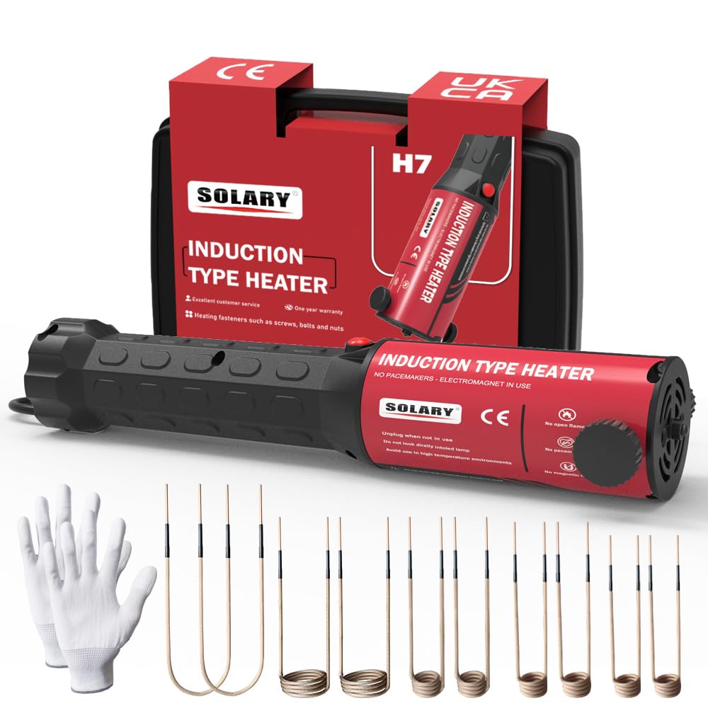 Power Tools In Automotive - Solary Professionelles Induktions-Schraubenheizgerät-Set: 110V 1200W Hochleistungs-Magnetwerkzeug