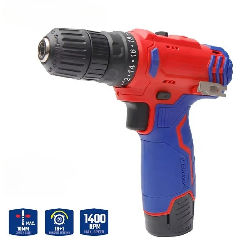Power Tools Drill - 12V 10mm Akku-Bohrschrauber Kabelloses Elektrowerkzeug mit