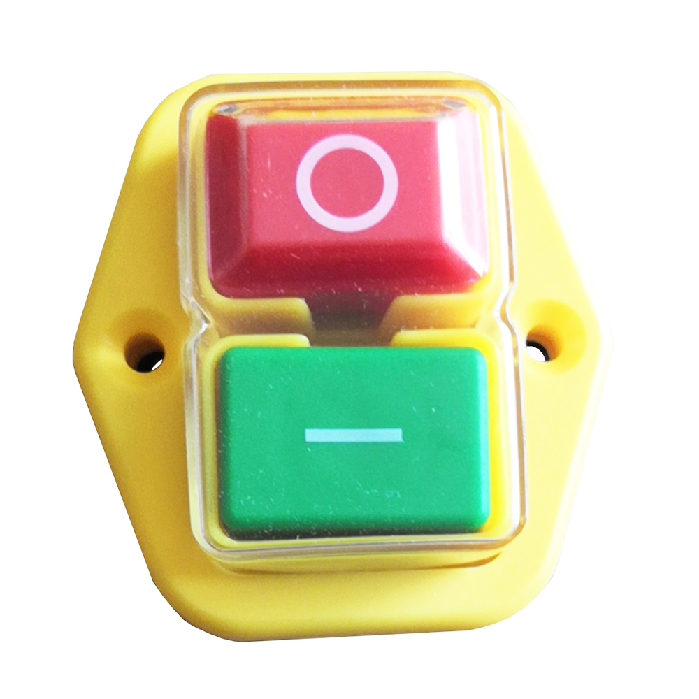 Power Tools Yellow - KEDU KJD17B Wasserdichte elektromagnetische Drucktastenschalter für