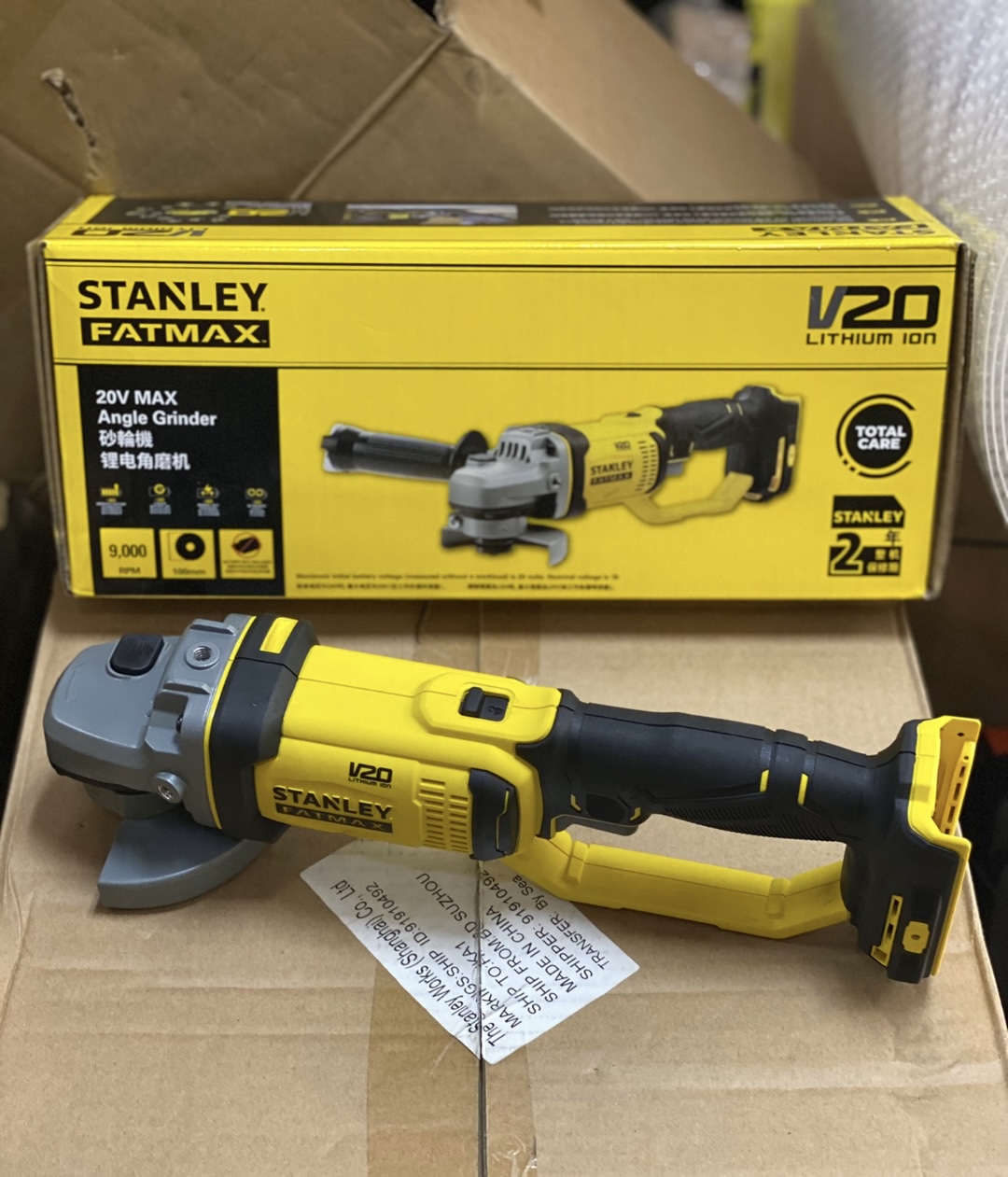 Power Tools Stanley - 20 V wiederaufladbarer Winkelschleifer für Stanley