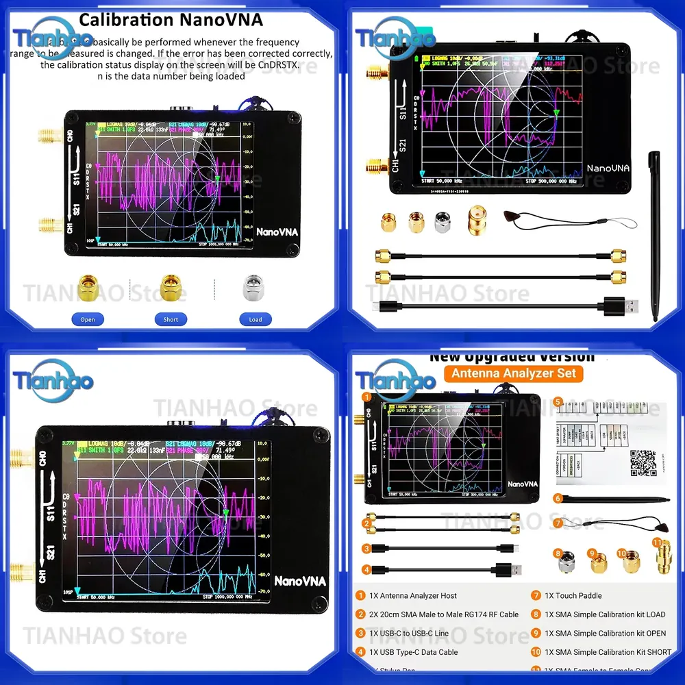 Power Tools Vector - Verbessertes 2,8 Zoll TFT NanoVNA-H für
