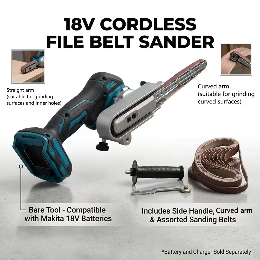 Power Tools Sander - Elektrischer Mini-Bandschleifer, kabelloser Schleifer und Polierer,