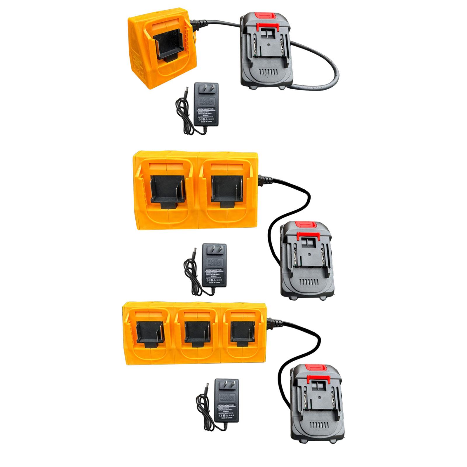 Power Tools Yellow - Elektrowerkzeug-Akku-Konverter-Set, US-Stecker, robust, passend für BL1850B-2