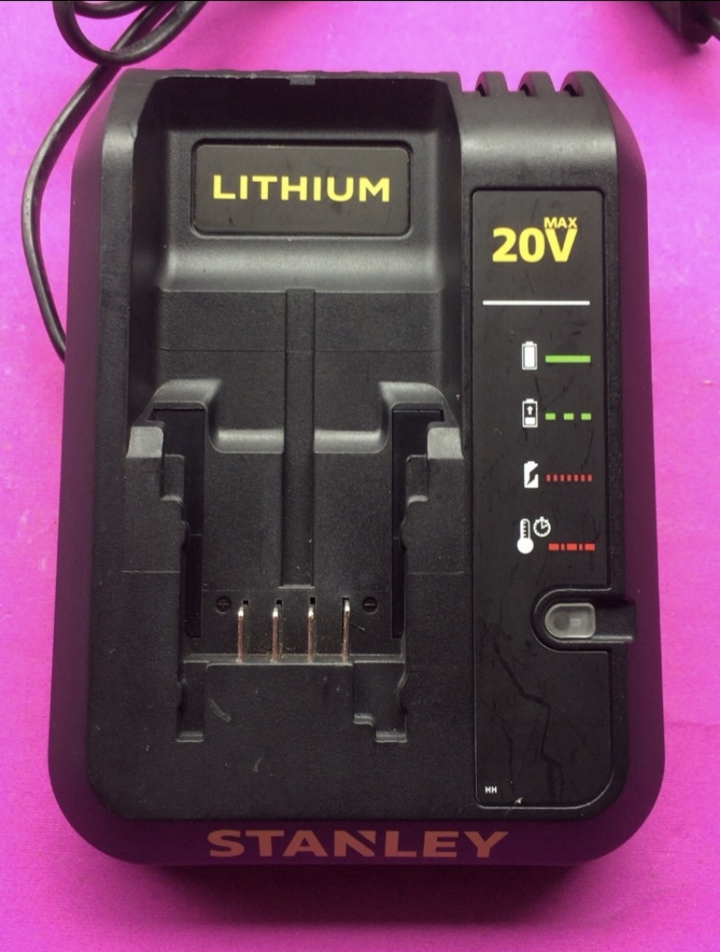 Power Tools Stanley - 20V 1A Batterieladegerät für STANLEY Elektrowerkzeug-Zubehör