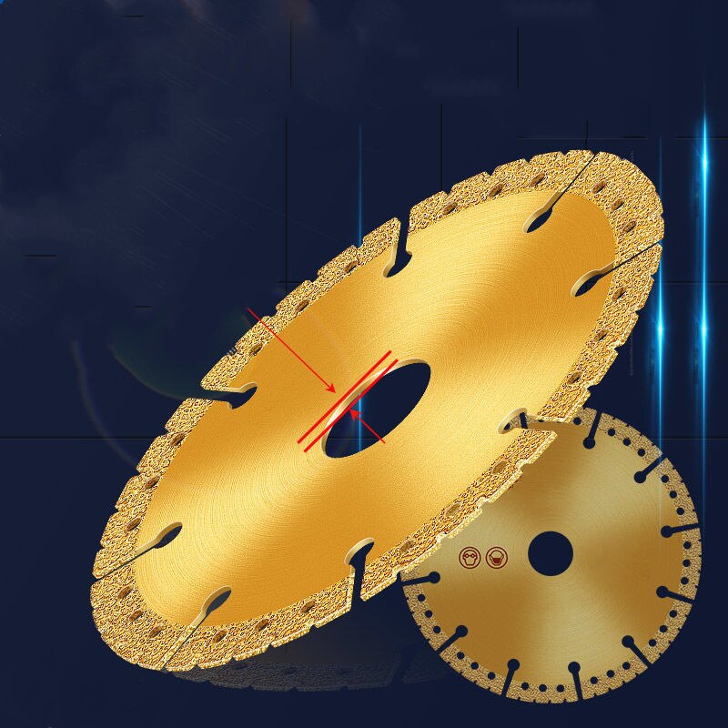 Power Tools Yellow - Vakuumgelötetes, diamantgelbes Sägeblatt, 11,4 cm, Stahl,