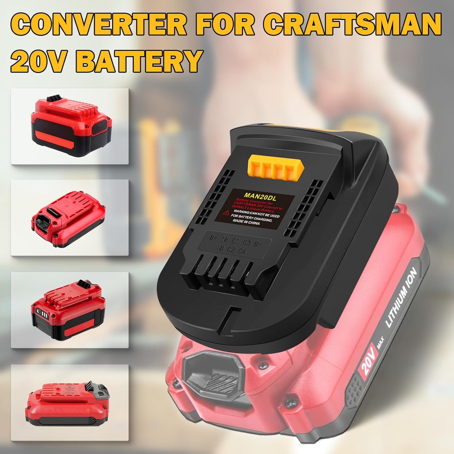 Power Tools Stanley - Adapter für Stanley New Fatmax V20