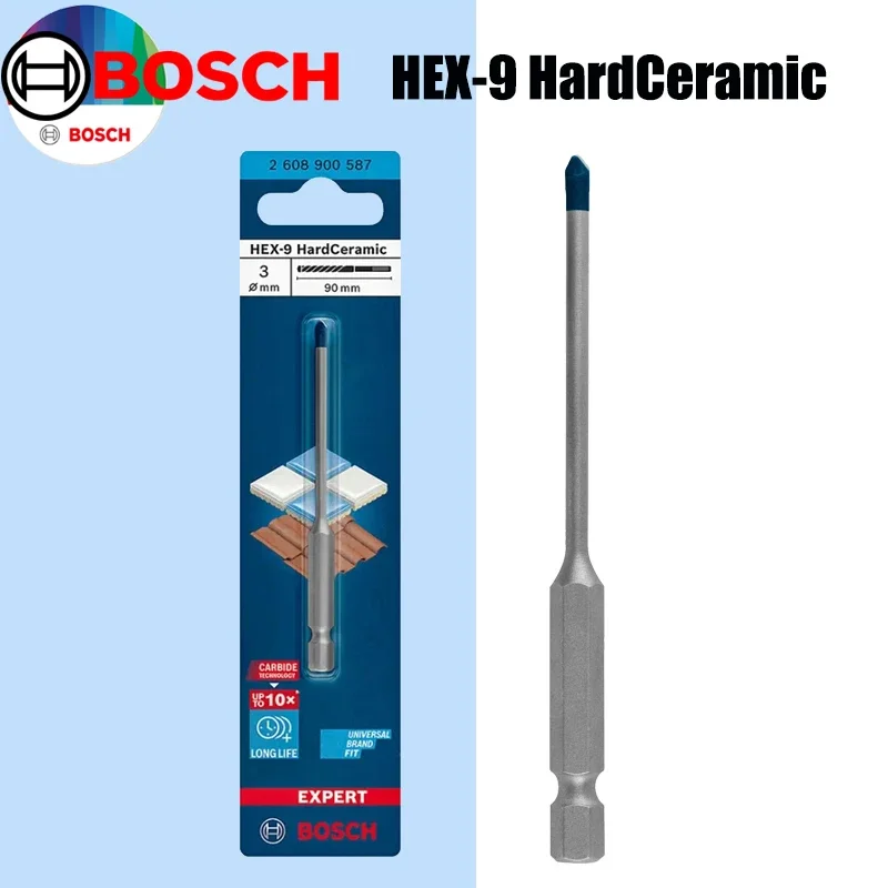 Power Tools Drill - BOSCH Hex-9 Hartkeramik-Bohrer EXPERT Small Blue