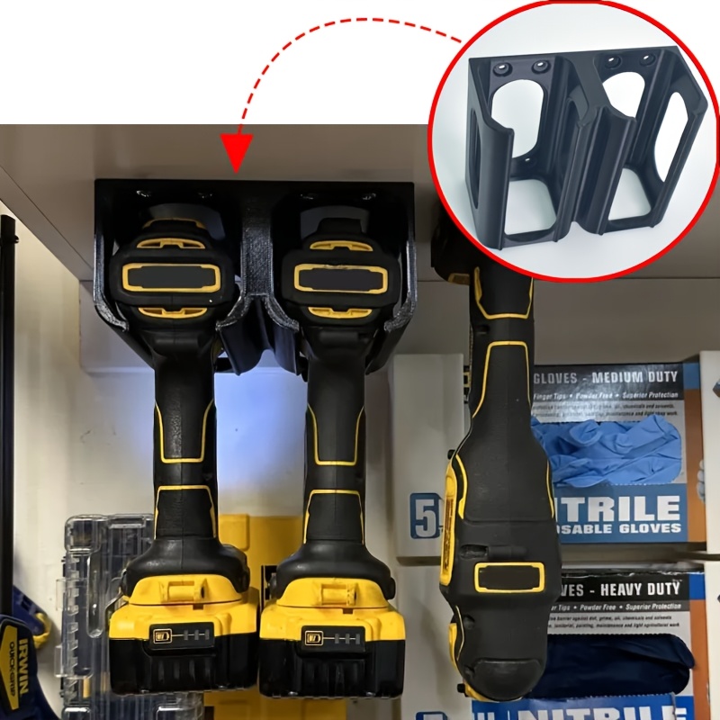 Power Tools Rack - Werkzeug-Aufbewahrungsregal, wandmontierter Elektrowerkzeug-Organizer, Organisationslösung für Garage/Werkstatt
