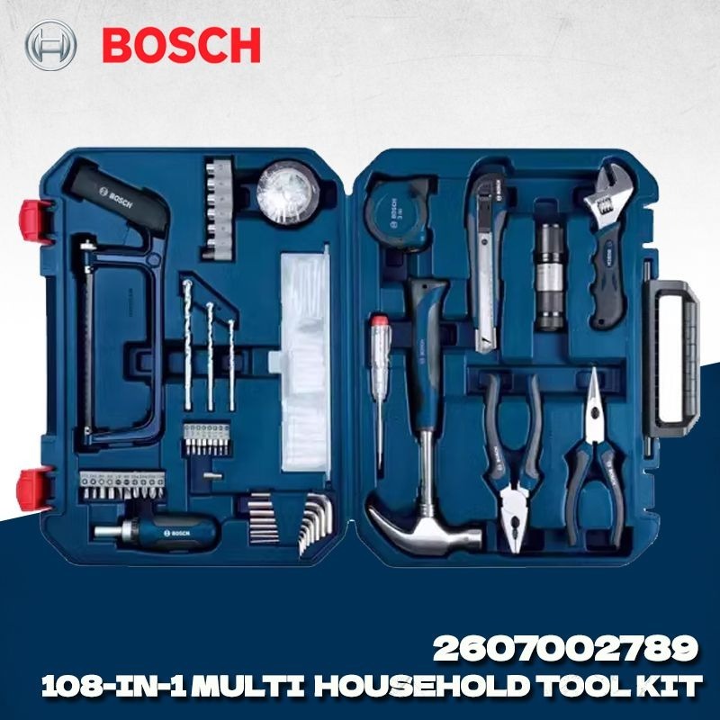 Power Tools And Hand Tools - BOSCH 2607002789 108-teiliger Haushalts-Multifunktions-Werkzeugkasten Bosch Handwerkzeug-Set