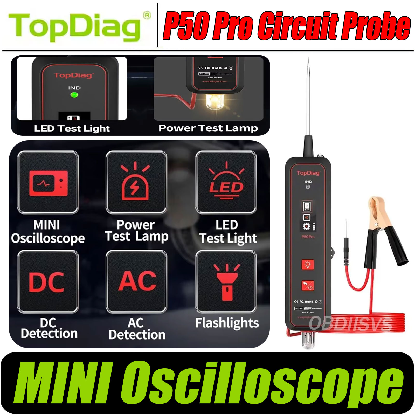 Power Tools In Automotive - Topdiag P50 Pro MINI Oszilloskop Elektrischer