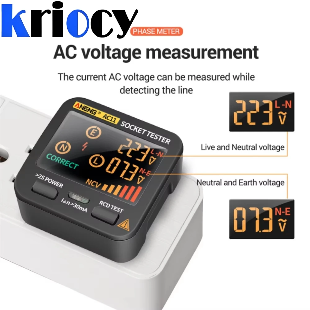 Power Tools Uk Review - Aneng ac11 digital smart socket tester