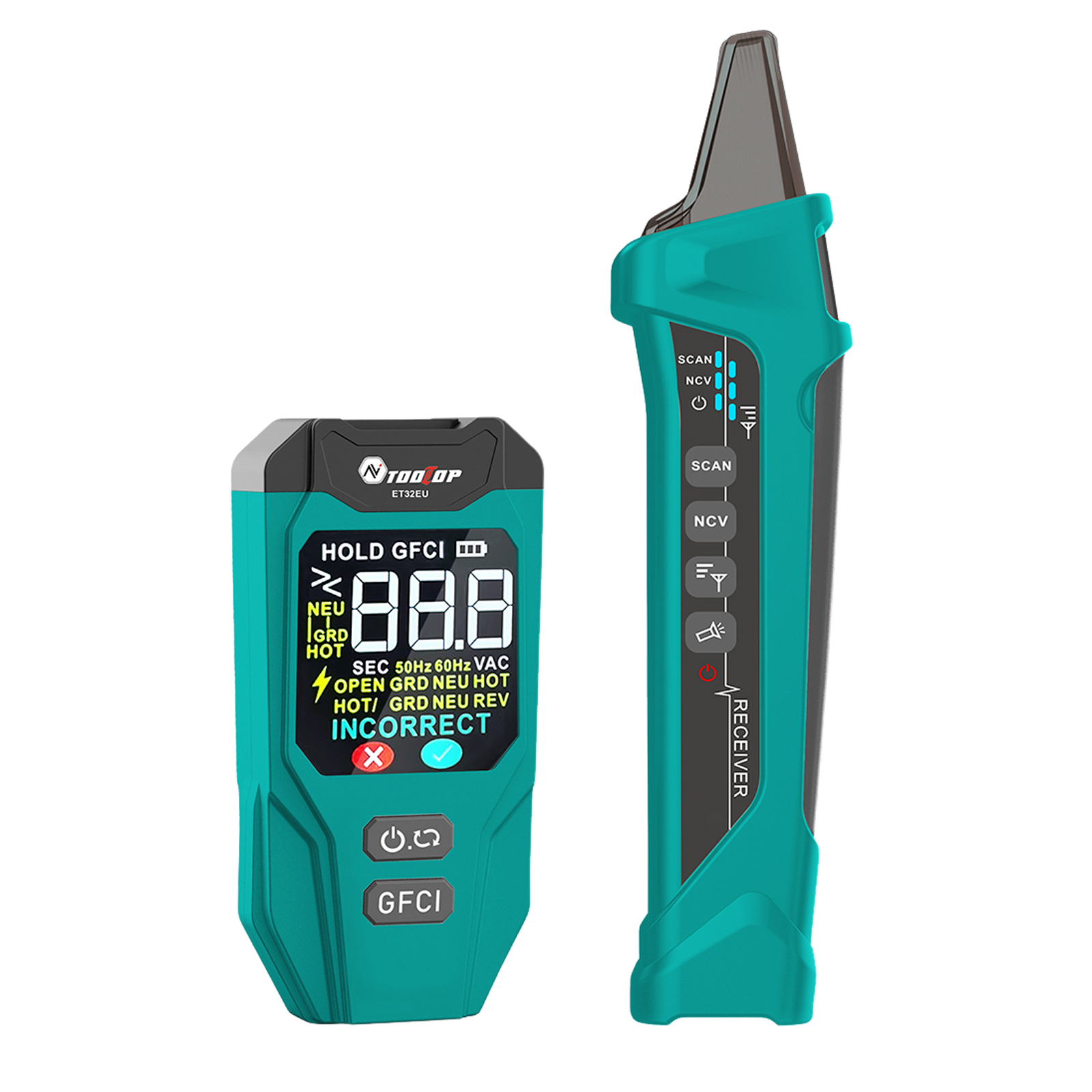 Power Tools Uk Review - TOOLTOP ET32 Digitaler Leitungsschutzschalter-Finder & Steckdosentester