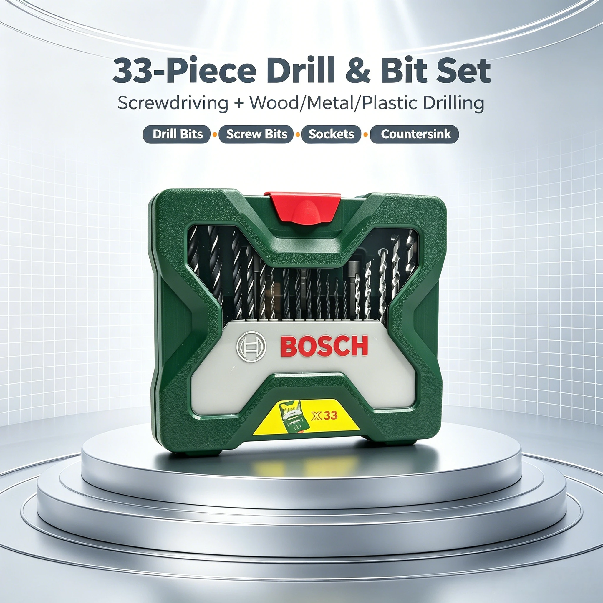 Power Tools Drill - BOSCH Bits x33 Schlagbohrer Spiralbohrer für