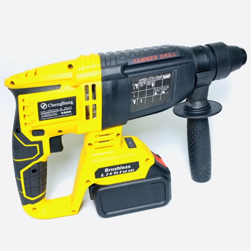 Power Tools Yellow - 2026 Set mit 4 Kombinations-Elektrowerkzeugen, bürstenloser