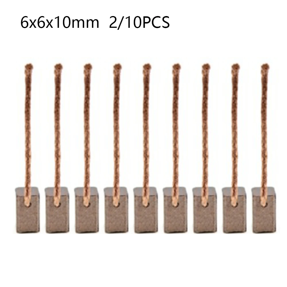 Power Tools In Automotive - 2 10 Stück 6x6x10mm Kohlebürsten für
