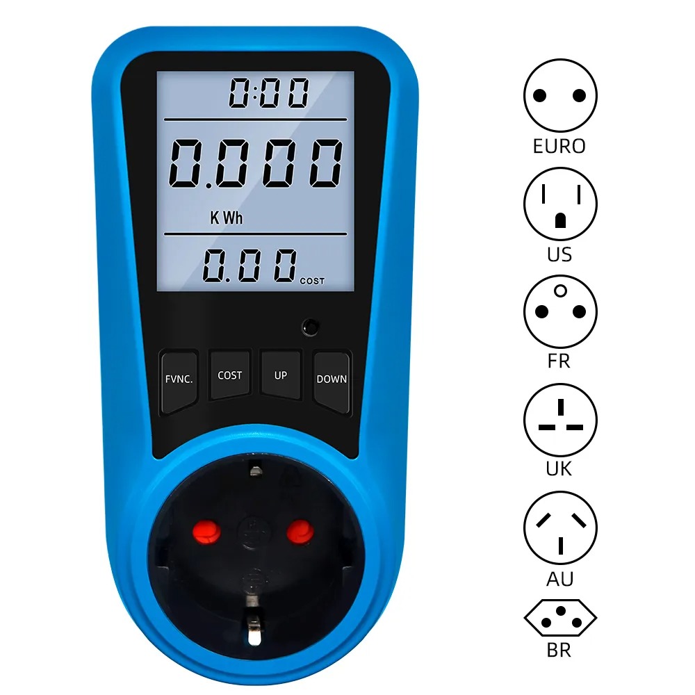 Power Tools Uk Review - EU Steckdose Digital Strom Meter Voltmeter