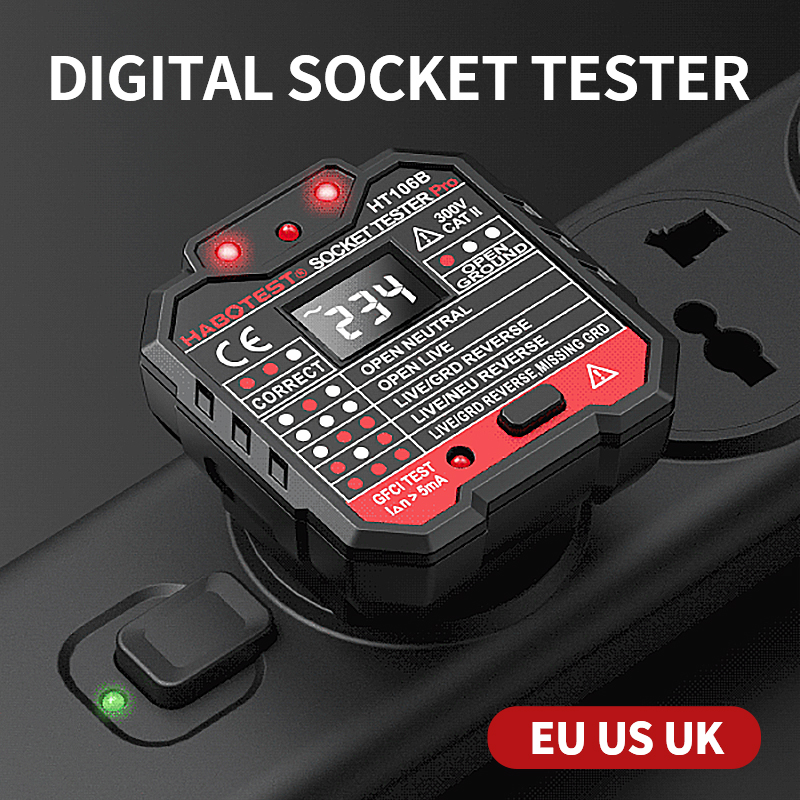 HT106 Digitaler Steckdosentest – Power Tools Uk Review Bewertung und Preis