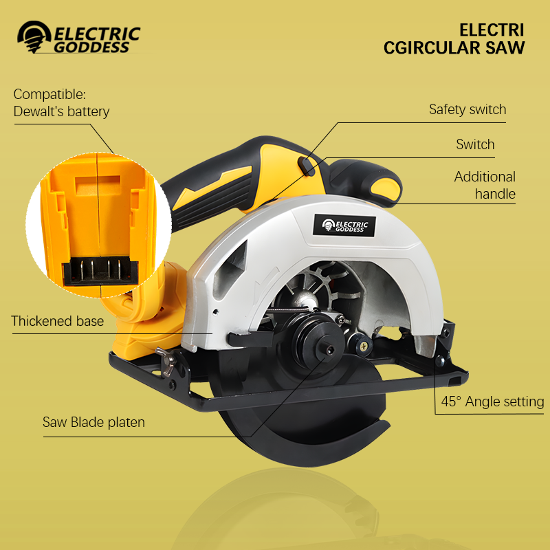 5000 U/min 7-Zoll Akku-Kreissä – Power Tools Yellow Bewertung und Preis