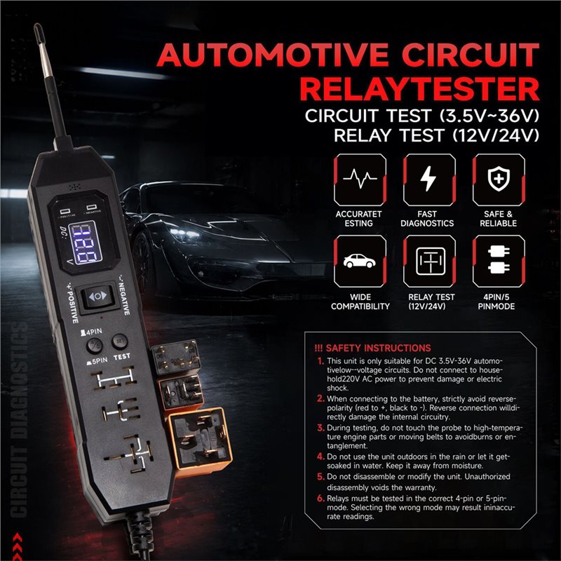 NEU-Automobil-Relais-Tester, D – Power Tools In Automotive Bewertung und Preis
