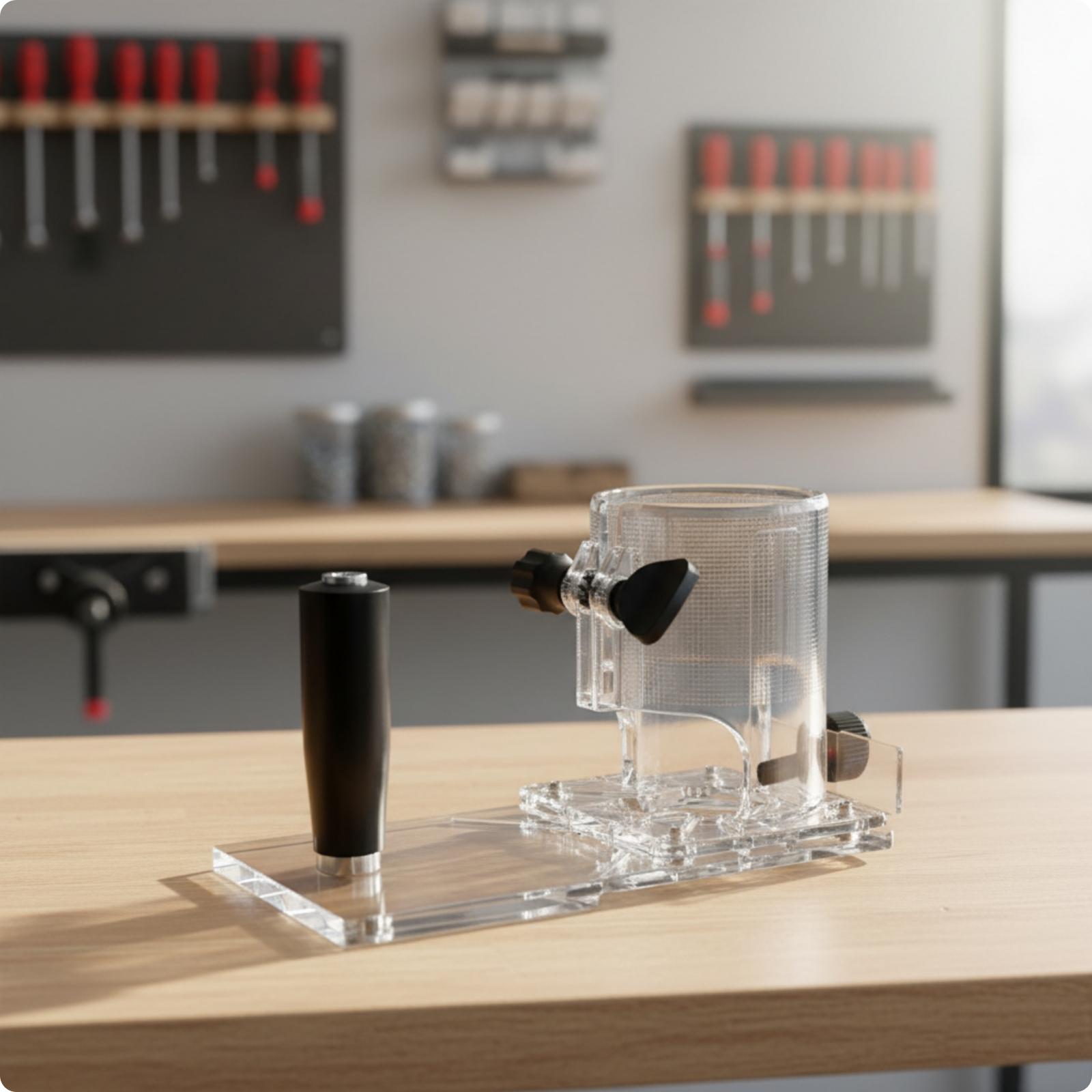 Transparente Acryl-Fräsergrund – Router Trim Base Bewertung und Preis